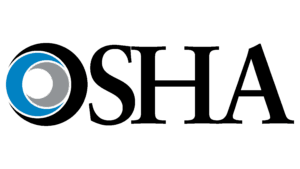 The OSHA logo with the O designed in blue, gray, and black circular shapes, followed by the black capital letters SHA on a white background.